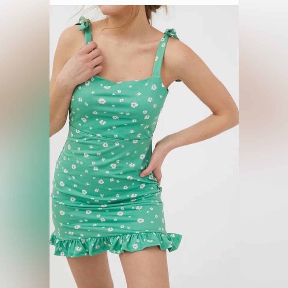 URBAN OUTFITTERS Ballina Shoulder-Tie Mini Dress